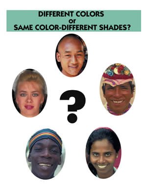 Different colors or same color—different shades?