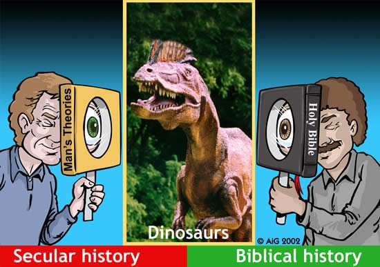 Opposing views of dinosaurs